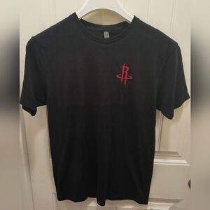 500 Level Kevin Durant Houston Rockets Caricature Graphic Tee Black Medium NBPA